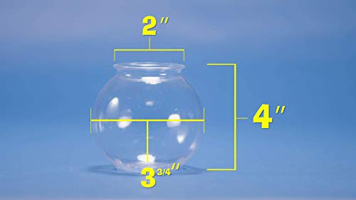 JoyServe 16 Oz Plastic Ivy Drink Bowls - 4 Inch, Unbreakable BPA-Free Heavy Duty Plastic Vases for Candy, Drinks, Carnival Games, Prizes, Centerpieces and Party Decoration Supplies