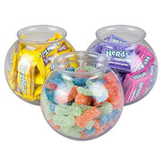 JoyServe 16 Oz Plastic Fish Bowl (12 Pack) 4 Inch Heavy Duty Plastic Ivy Bowls, for Candy, Carnival Games, Prizes, Centerpieces and Party Decoration Supplies, BPA-Free