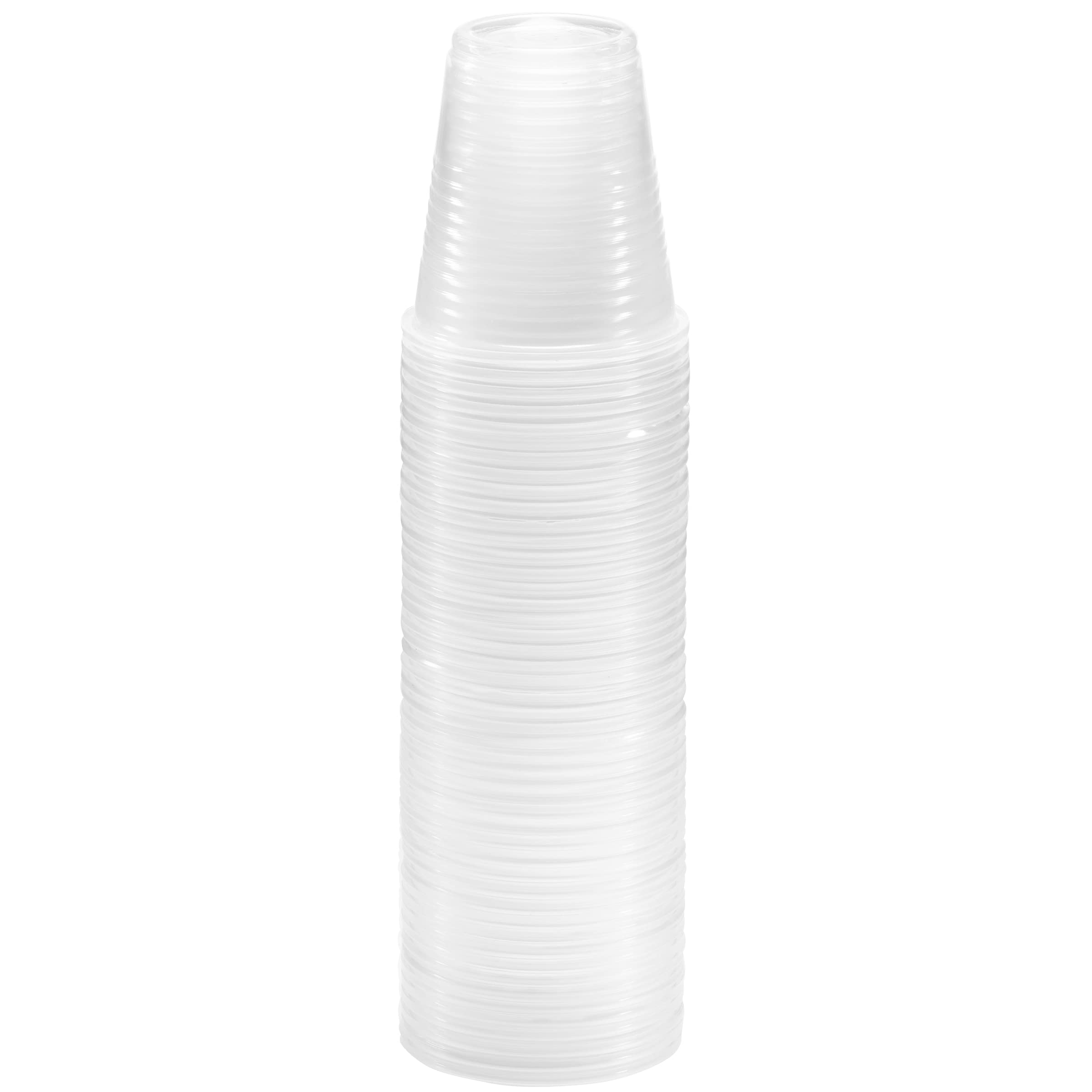 JoyServe 9 Oz Plastic Cups Disposable - (Pack of 320) Clear Party Drinking Cups, BPA-Free Everyday Transparent Plastic Cups in Bulk for Cold Water, Soda, Iced Tea, Juice or Any Occasion