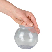 JoyServe 16 Oz Plastic Fish Bowl (6 Pack) 4 Inch Heavy Duty Plastic Ivy Bowls, for Candy, Carnival Games, Prizes, Centerpieces and Party Decoration Supplies, BPA-Free