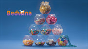 JoyServe 16 Oz Plastic Fish Bowl (6 Pack) 4 Inch Heavy Duty Plastic Ivy Bowls, for Candy, Carnival Games, Prizes, Centerpieces and Party Decoration Supplies, BPA-Free