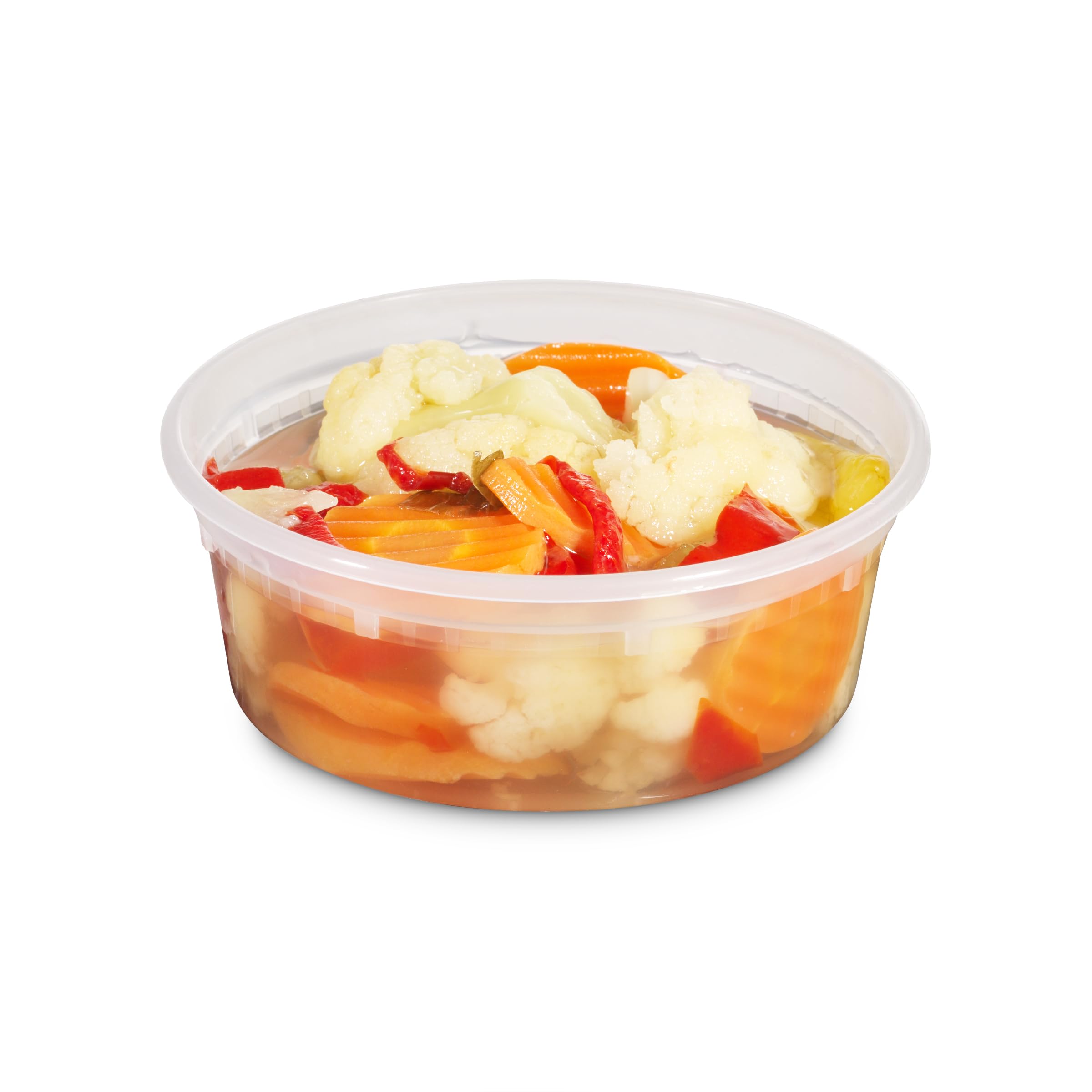 JoyServe Deli Food Containers with Lids - 8 oz 60 Sets- Ideal for Food, Snacks, Takeout, Meal Prep - 1 Cup Small Durable Clear Containers for Food - Stackable and Durable, Dishwasher & Microwave Safe
