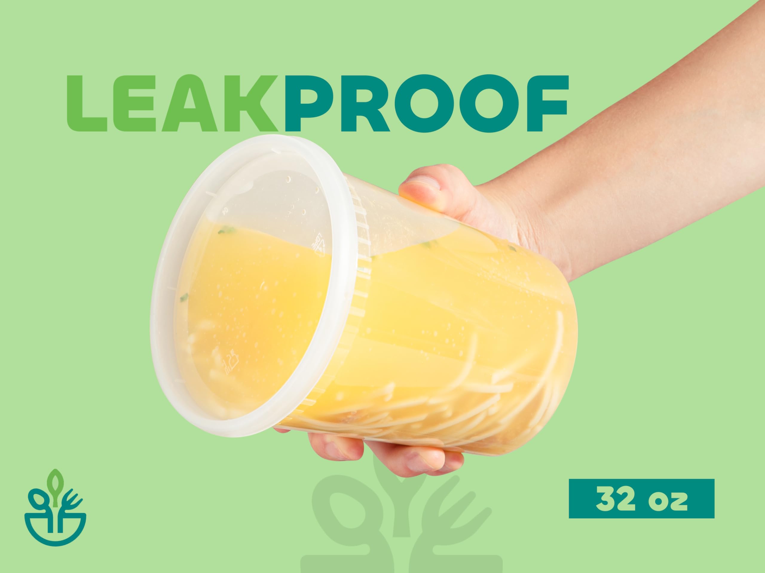 Deli Food Containers with Lids - 8 oz or 32oz for Food, Snacks, Takeout, Meal Prep - 1 Cup Small Durable Clear Containers for Food - Stackable and Durable, Freezer, Dishwasher & Microwave Safe