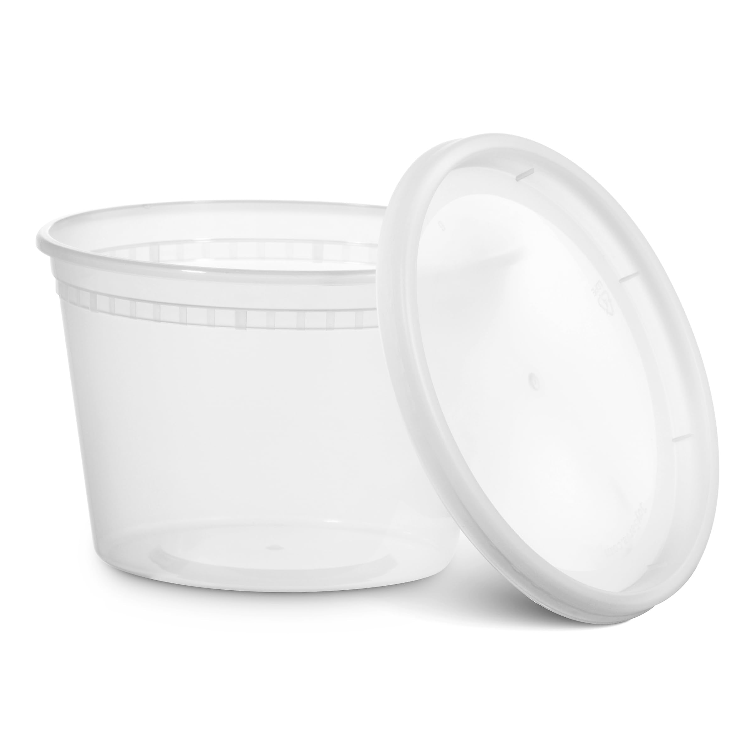 JoyServe Deli Food Containers with Lids for Food, Snacks, Takeout, Meal Prep - Durable Clear Containers for Food - Stackable and Durable, Dishwasher & Microwave Safe