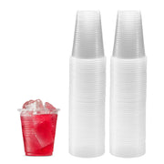 JoyServe 9 Oz Plastic Cups Disposable - (Pack of 320) Clear Party Drinking Cups, BPA-Free Everyday Transparent Plastic Cups in Bulk for Cold Water, Soda, Iced Tea, Juice or Any Occasion