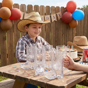 JoyServe 17 Oz Cowboy Boot Cups (12-Pack) Reusable Plastic Drink Mugs