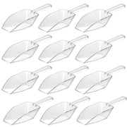 72-Mini Clear Acrylic Plastic Scoops for Candy - Ice Cream Bar, Jars, Containers, Coffee, Flour, Dessert Toppings, Buffets, Kitchen, Weddings, Parties & Concessions, Candy Buffet, 5.5" Candy Scoops