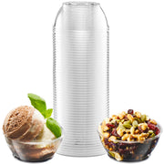 6 Oz Clear Mini Plastic Dessert Bowls (400-Pack) Disposable Serving Bowls