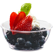 Clear Mini Plastic Bowls - (Bulk Case Pack of 1000) 6 Oz Disposable Premium Hard Plastic Dessert Bowls for Serving, Weddings, Catering, Parties, Ice Cream, Salsa, Home or Event Party Supplies