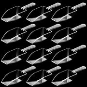 72-Mini Clear Acrylic Plastic Scoops for Candy - Ice Cream Bar, Jars, Containers, Coffee, Flour, Dessert Toppings, Buffets, Kitchen, Weddings, Parties & Concessions, Candy Buffet, 5.5" Candy Scoops