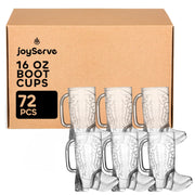 JoyServe 17 Oz Cowboy Boot Cups (72-Pack) Reusable Plastic Drink Mugs