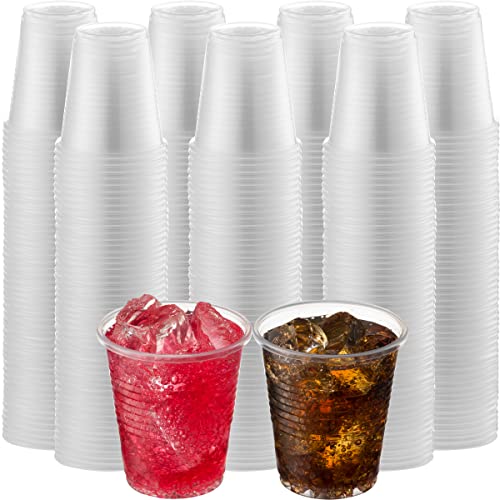 Clear Plastic Cups - Pack of 200 Bulk, 3 oz Disposable Drink Cups, Small Plastic Party Cup for Drinks, Water, Mouthwash, Jello, Juice, Iced Cold Drinks, Shots - BPA-Free Party Supplies by JoyServe